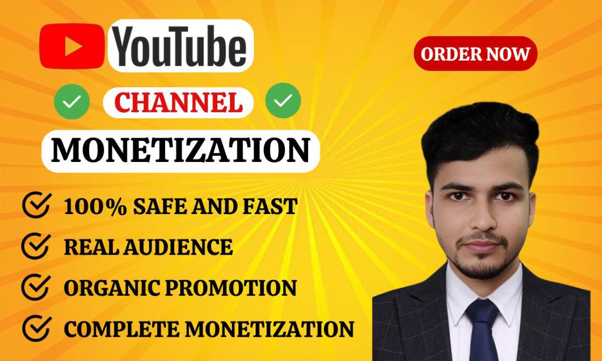 I Will Do Complete YouTube Channel Monetization