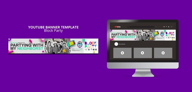 Block Party Template Design – Free Download