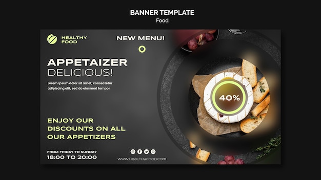 Delicious Appetizer Banner Template – Free Stock Photo Download