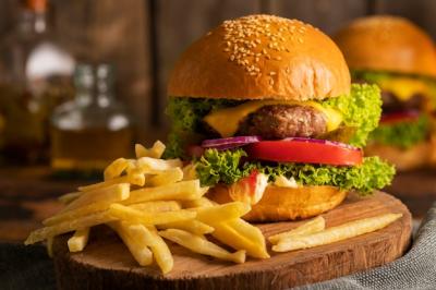 Delicious American Hamburger Still Life – Free Download