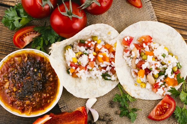 Tortillas with Spicy Mexican Sauce – Free to Download