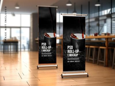 Rollup Banner Mockup – Free Download, Download Free Stock Photo