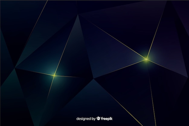 Elegant Dark Polygonal Background – Free Download