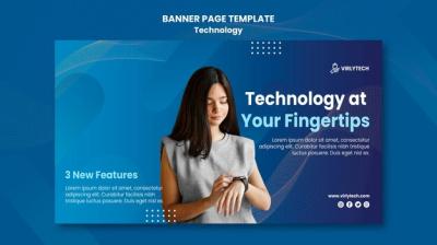 Technology Banner Template – Free Download