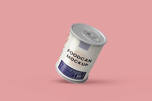 Food Beverage Tin Can Label Product Mockup – Download Free Stock Photo