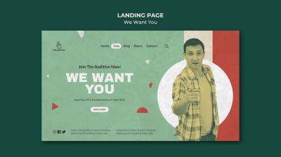 Landing Page Design for Your Website – Free Download