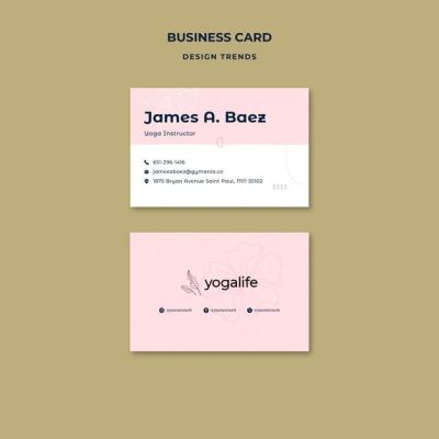 Flat Design Lifestyle Business Card – Free Download