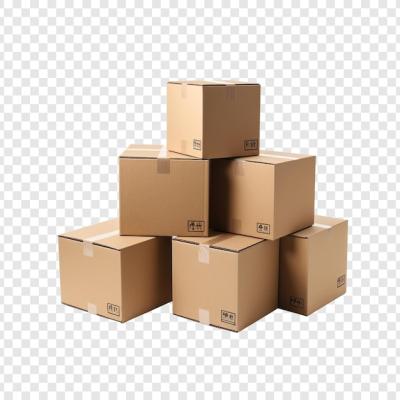 Cardboard Boxes Isolated on Transparent Background – Free to Download