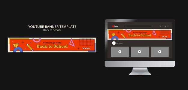 Back to School YouTube Thumbnail Template – Free Download