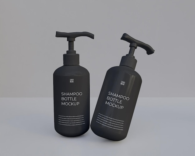 Shampoo Bottle Mockup – Free Download