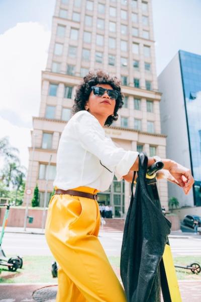 Modern Woman in the City with an Electric Scooter – Free Stock Photo, Download Free