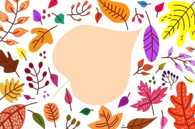 Hand Drawn Autumn Leaves Background – Free Download