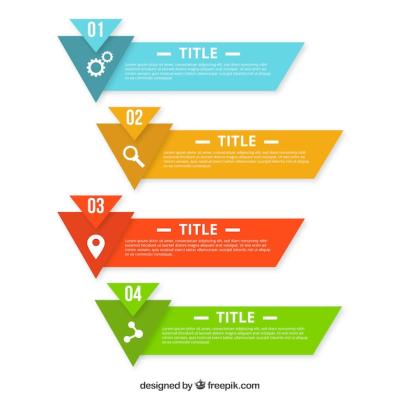 Vibrant Geometric Shape Infographic Banners – Free to Download