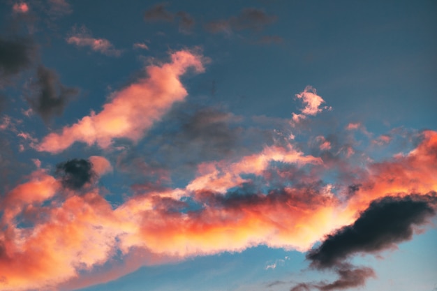 High Angle of Clouds during Golden Hour – Free Stock Photo Download