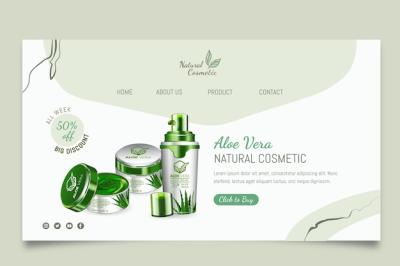 Cosmetic Products Vector Template – Free Download