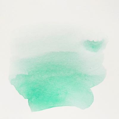 Green Watercolor Brush Stroke on White Background – Free Download