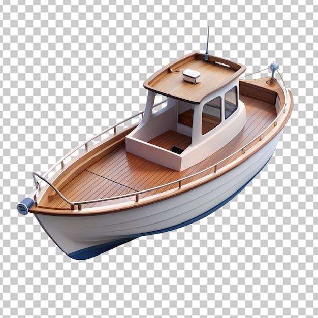 A Small Boat on Transparent Background – Free Download