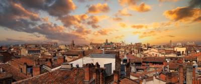 Beautiful Sunset Over Toulouse Roofs â Free Download