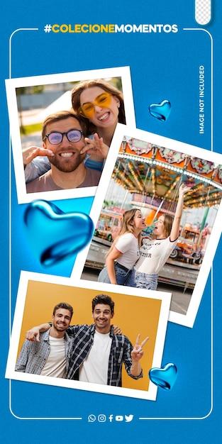 Happy Moments Photography Mockup – Social Media Template for Free Download