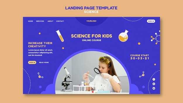 Science Landing Page – Free Download, Free Stock Photo