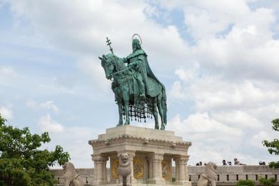 Statue of a Man on Horsefront of a Building – Free Download