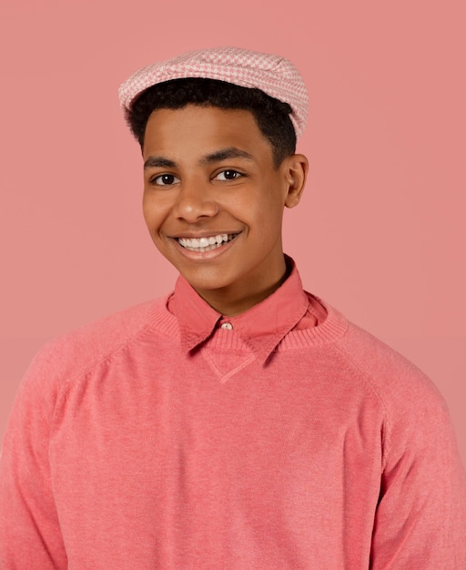 Boy in Pink Outfit – Free Stock Photo for Download