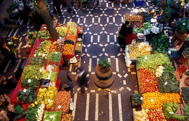 High Angle View of People at Market – Free Stock Photo for Download