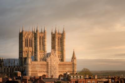 Stunning Rainy Day View of Lincoln Cathedral in the UK – Free Download