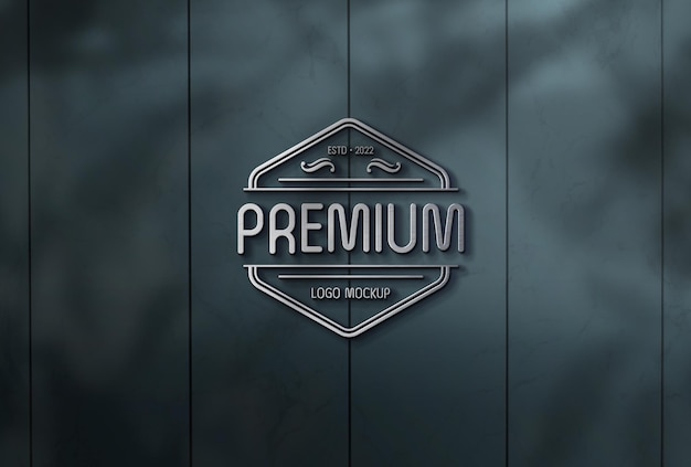 Realistic Wall Logo Mockup – Free Download