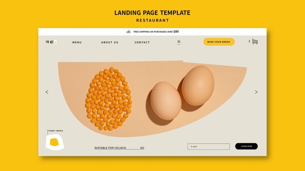 Restaurant Landing Page Template – Free Download