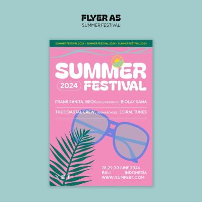 Summer Template Design for Your Creative Projects – Free Download