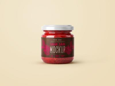 Small Jar Jam Mockup – Free Download