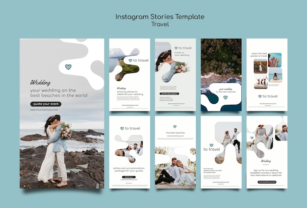 Travel Concept Instagram Story Collection – Free to Download