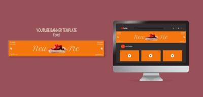 Delicious Food YouTube Banner Template – Free Download