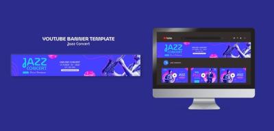 Jazz Concert YouTube Banner – Free Download