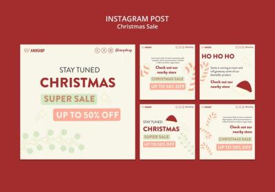 Christmas Celebration Instagram Posts – Download Free Stock Photo