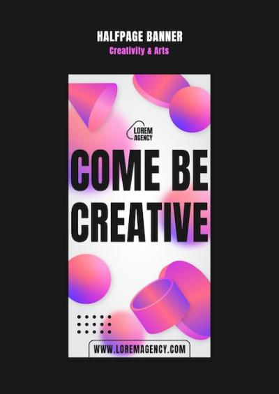 Creativity and Arts Template Design – Free Download