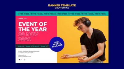 Event of the Year Banner Template – Free Download