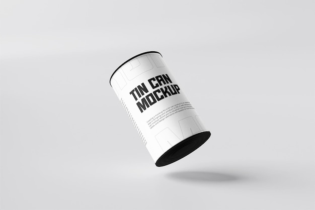 Metallic Can Mockup – Download Free Stock Photo