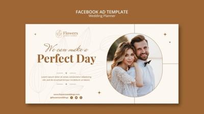 Effective Wedding Planner Facebook Ad Template – Free Download