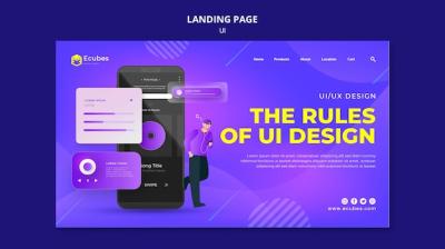 The Rules of UI Design Landing Page Template – Free Download