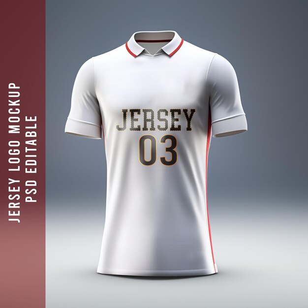 Professional PSD Jersey Soccer T-Shirt Mockup – Free Download