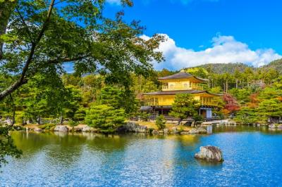 Stunning Kinkakuji Temple with Golden Pavilion in Kyoto, Japan – Free Download