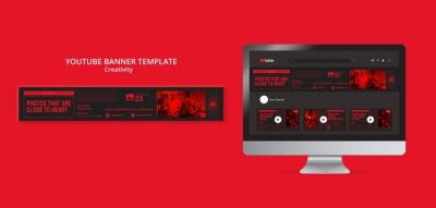 Creativity Concept YouTube Banner Template – Free Download