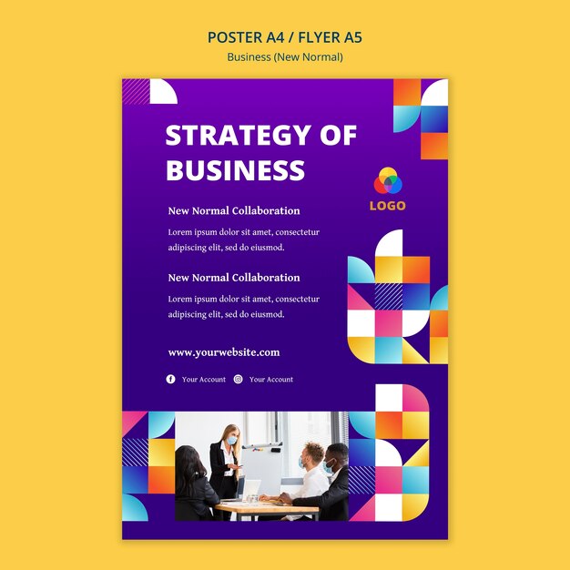 Business New Normal Poster Template Concept – Free Download