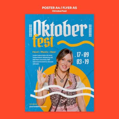 Oktoberfest Celebration Poster Template – Free Download