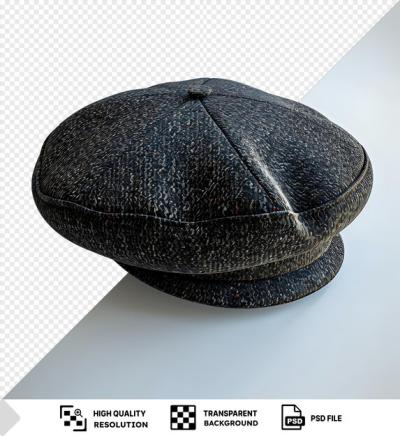 Black Leather Beret Hat 3D Model – Free Stock Photo, Download for Free