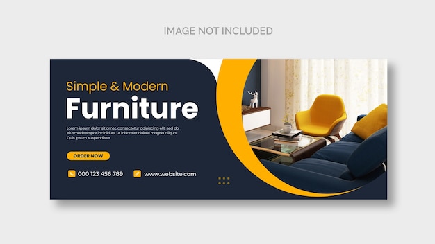 Furniture Facebook Cover Page Template – Free to Download