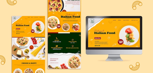 Italian Restaurant Website Design Template – Free Download