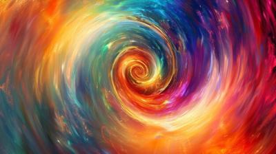 Colorful Abstract Swirl Pattern with Bright Hues – Free to Download